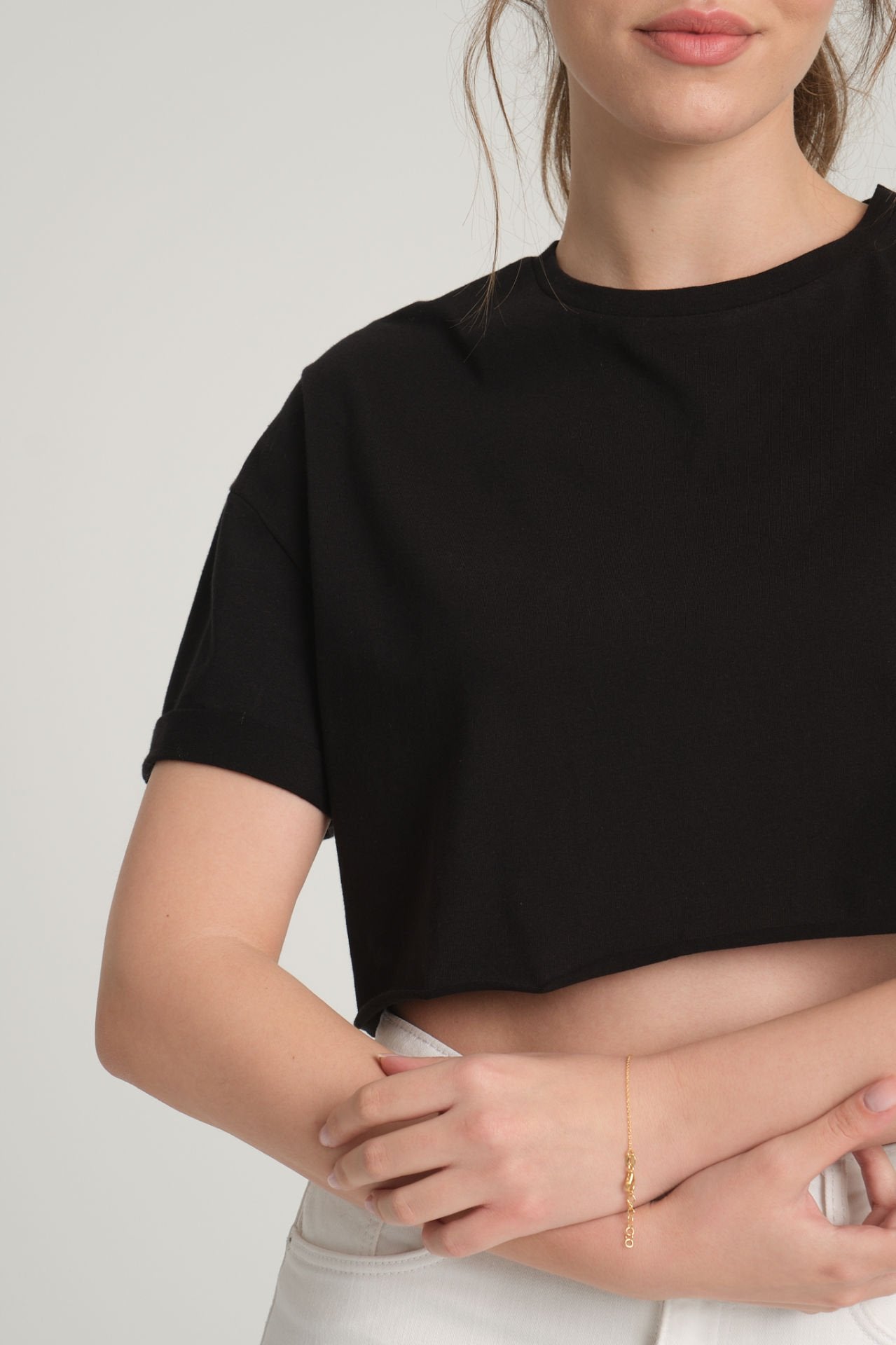 Pamuklu Crop T-Shirt