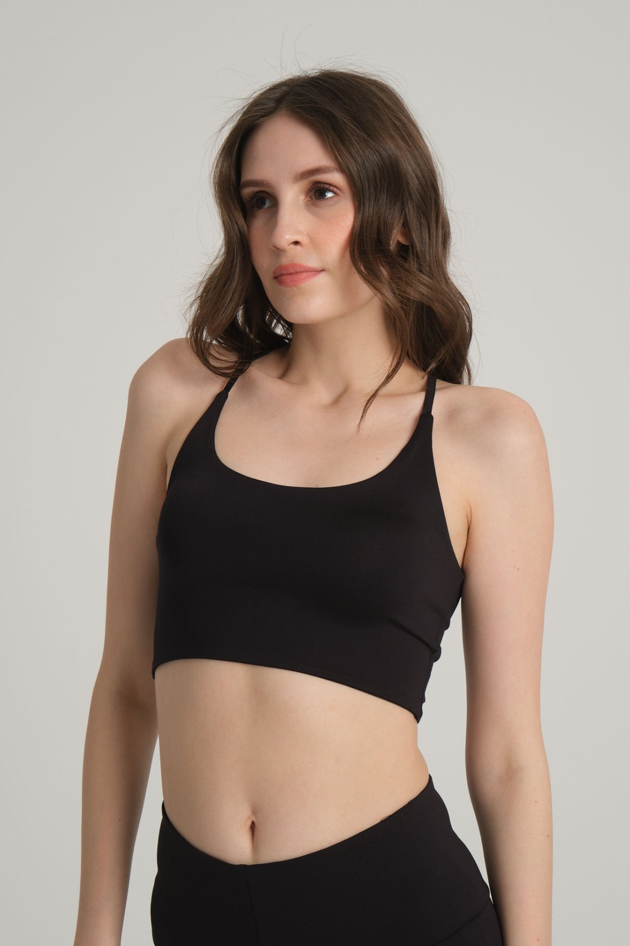 Çapraz Ayarlanabilir Askılı Crop Top