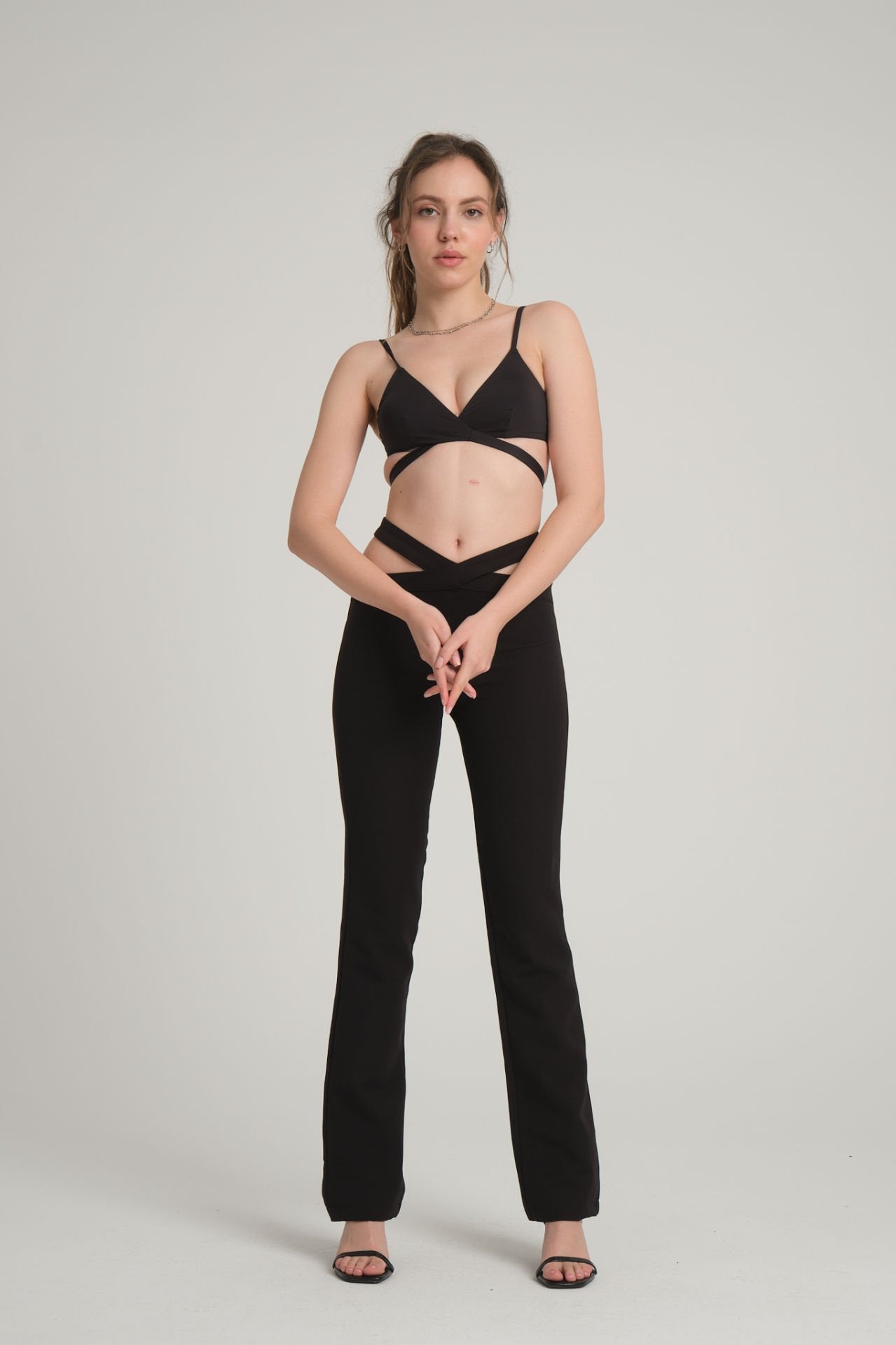 Cut Out  Siyah Pantolon