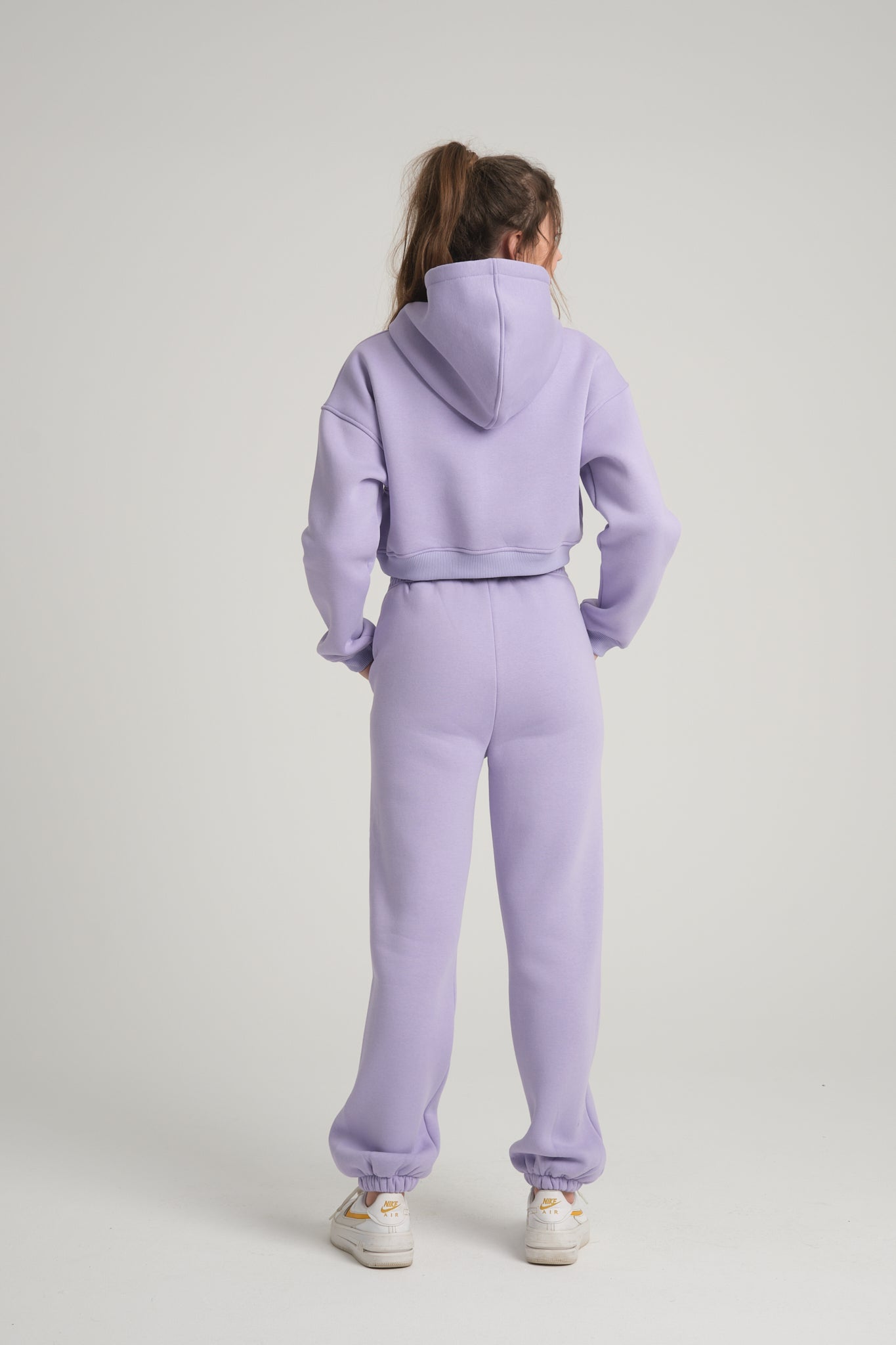 Şardonlu Lila Hoodie