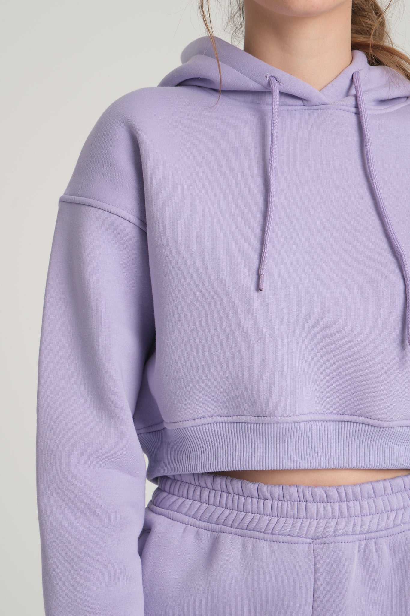 Şardonlu Lila Hoodie