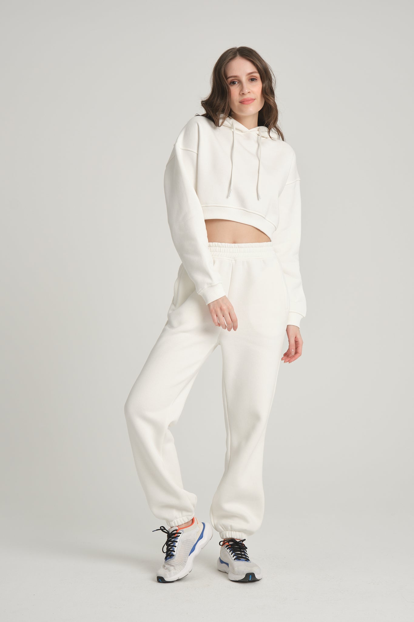 Şardonlu Ekru Jogger Eşofman